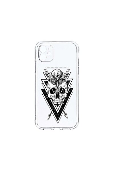 bestcase Husa Clear Silicon 2MM, Compatibila Cu Apple iPhone 12 Mini, Skull, ...