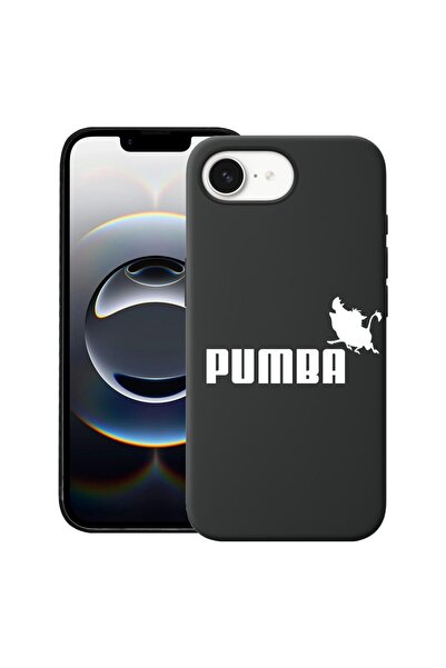 bestcase Калъф за Apple iPhone 16e, Премиум тънък силиконов 1.2ММ, Пумба, Мик...