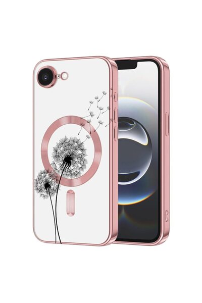 bestcase Husa Luxury MagSafe, Compatibila Apple iPhone 16e, Dandelion, Ultra-...