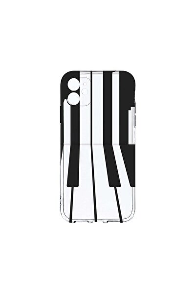 bestcase Διαφανής Θήκη Σιλικόνης 2MM, Συμβατή με Apple iPhone 12 Mini, Πιάνο,...