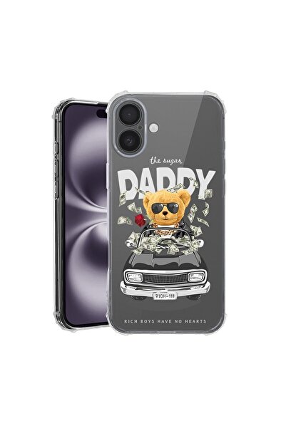 bestcase Θήκη για Apple iPhone 16, Αντικραδασμική 1.5MM, Μπάμπα Αρκουδάκι, Αν...