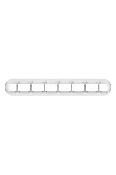Choice10 منظم كابلات USB من السيليكون الأبيض بـ 7 مشابك، مشابك لتنظيم أسلاك ا...