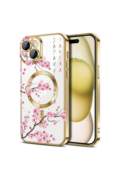 bestcase Πολυτελής Θήκη MagSafe, Συμβατή με Apple iPhone 15 Plus, Κερασένιο Ά...