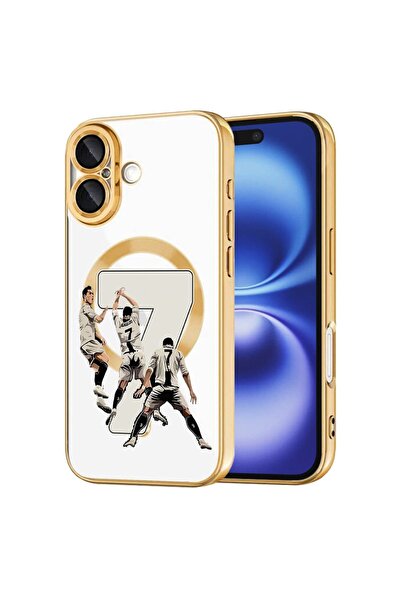 bestcase Πολυτελής Θήκη MagSafe, Συμβατή με Apple iPhone 16 Plus, Ronaldo 7, ...
