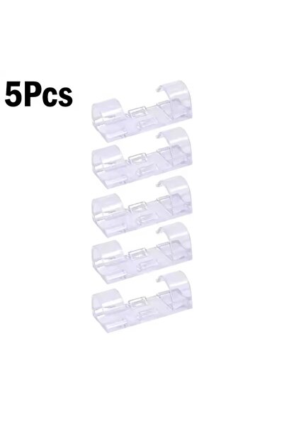 Choice6 5X-Transparet 60-5PCS Adhesive Cable Clips Wire Holder for Wall Stron...
