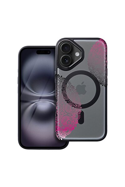 bestcase Husa Compatibila cu Apple iPhone 16 cu Design Lace, Shockproof Shiel...