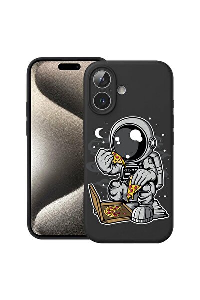 bestcase Husă pentru Apple iPhone 17 cu design Astronaut Pizza, Silicon Premi...