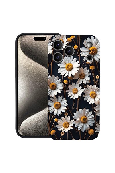 bestcase Husă pentru Apple iPhone 17 Pro cu Design 3D Daisy, Silicon Premium,...