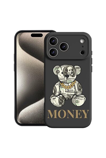 bestcase Husă pentru Apple iPhone 17 Pro Max cu design Ursuleț și Bani, Silic...