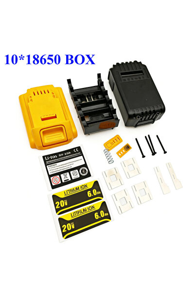 Choice BOX For DeWalt 20V Lithium Ion Battery Plastic Case 10X18650 For XR 18...