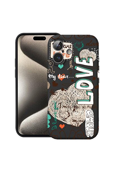 bestcase Husă pentru Apple iPhone 17 cu Design Love, Silicon Premium, Microfi...