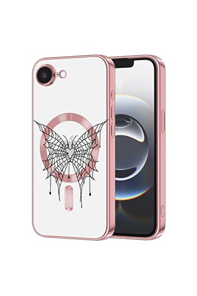 bestcase Husa Luxury MagSafe, Compatibilă cu Apple iPhone 16e, Butterfly, Ult...
