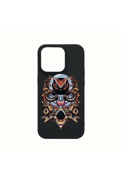 bestcase Husa Silicon, Compatibila cu Apple iPhone 14 Pro, Astronaut Owl, rez...