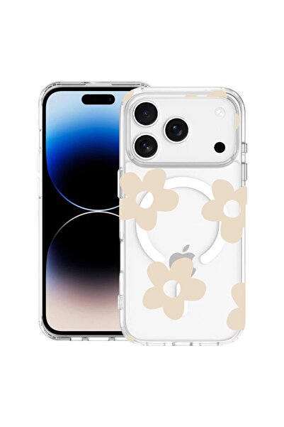 bestcase Husa pentru Apple iPhone 17 Pro Max cu Design Retro Daisy, Mag Anti ...