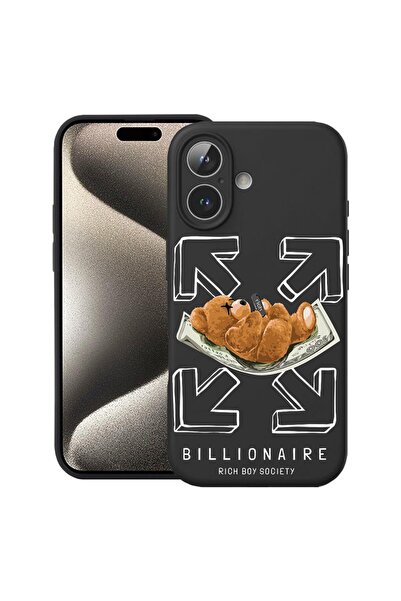 bestcase Θήκη Σιλικόνης Premium για Apple iPhone 16 Plus, Billionaire Bear, 1...