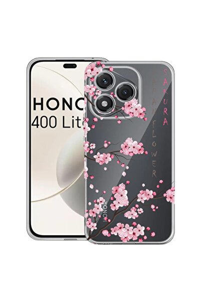 bestcase Θήκη για Honor 400 Lite 5G, Διαφανής Σιλικόνη 2MM, Άνθος Κερασιάς, Α...