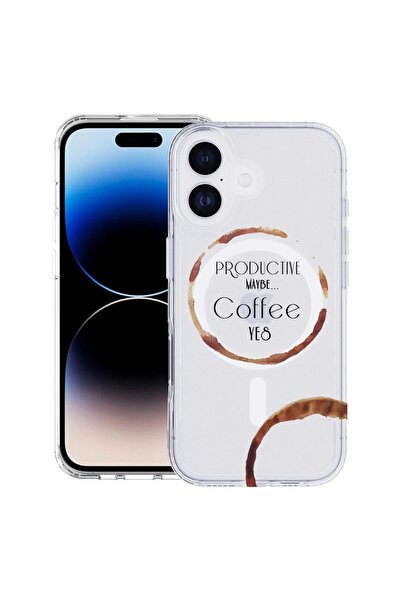 bestcase Husa pentru Apple iPhone 17 cu Design Coffee, Mag Anti Shock TPU, Te...
