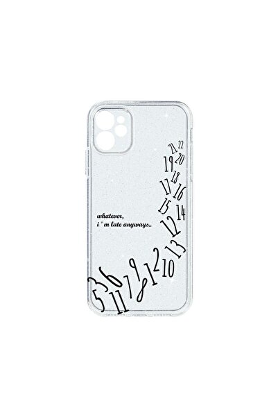 bestcase Husa Crystal Glitter 2MM, Compatibila Cu Apple iPhone 11, I'm Late A...