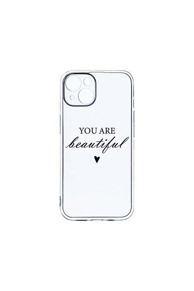 bestcase Διαφανής Θήκη Σιλικόνης 2MM, Συμβατή με Apple iPhone 13 Mini, Είσαι ...