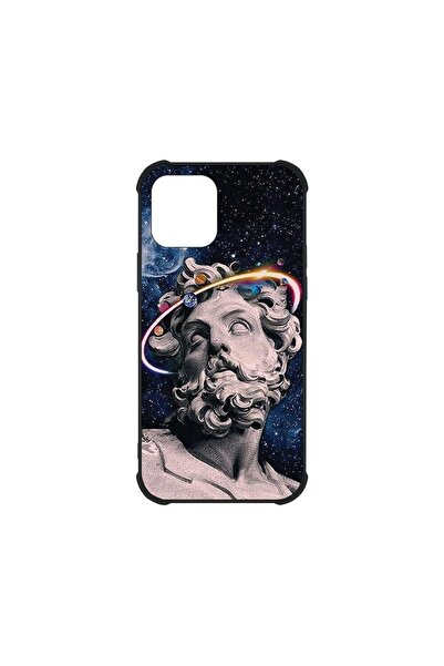 bestcase Husa MaxSafe Glassy, Compatibila Cu Apple iPhone 12, Space Art, HD C...
