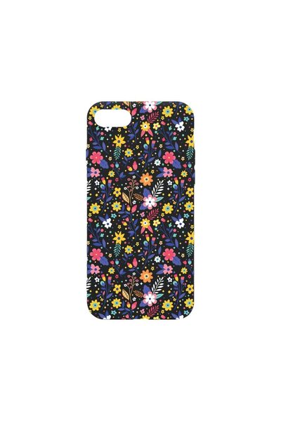 bestcase Husa SLIM SIlicon 0.8MM, Compatibila Cu Apple iPhone 8 Plus, Flower ...
