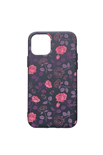 bestcase Θήκη Σιλικόνης Premium Συμβατή με Apple iPhone 12, Τριαντάφυλλα, με ...