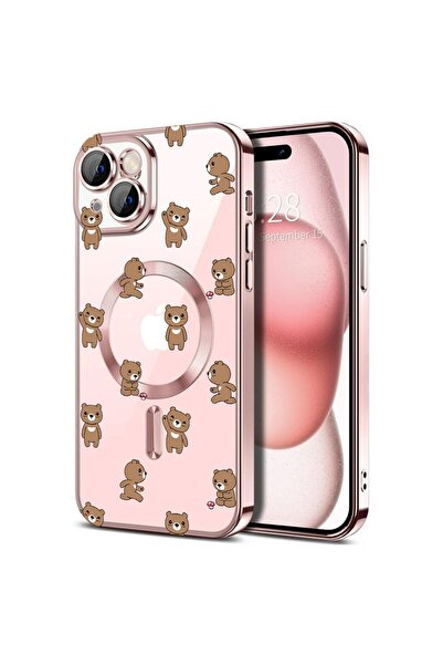 bestcase Husa Luxury MagSafe, Compatibilă cu Apple iPhone 15 Plus, Model cu u...
