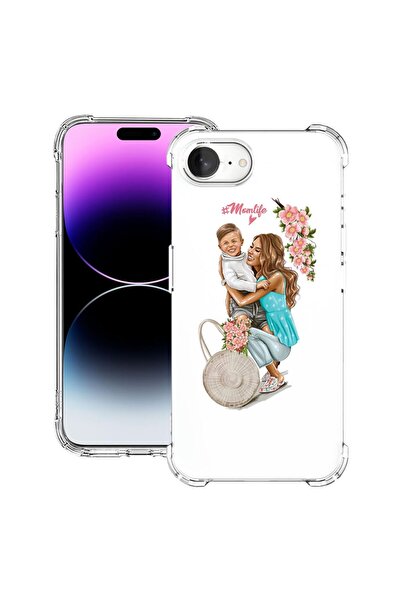 bestcase Θήκη για Apple iPhone 16e, Αντικραδασμική 1.5MM, Μαμά με Αγόρι, Προσ...