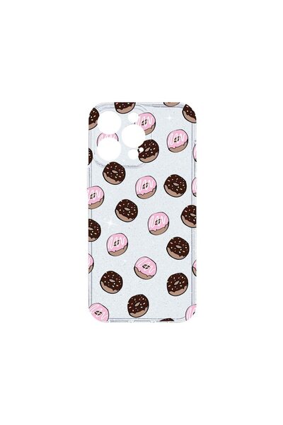 bestcase Husa Crystal Glitter 2MM, Compatibila Cu Apple iPhone 14 Pro, Donuts...