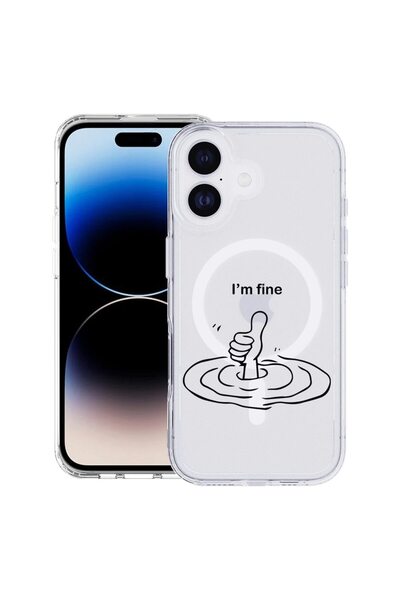 bestcase Θήκη για Apple iPhone 17 με σχέδιο  "I'm Fine ", Αντικραδασμική TPU ...