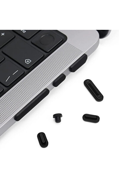 Choice black 7PCS Dust Plug Cover Dirt Plug Cups Set for MacBook Pro 14/16 in...