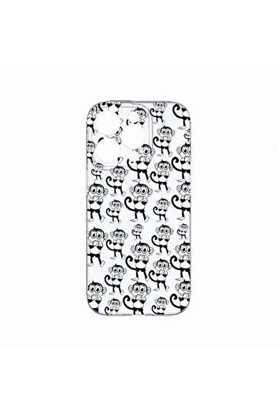 bestcase Калъф, съвместим с Apple iPhone 14 Pro, Маймуни, Устойчив на износва...