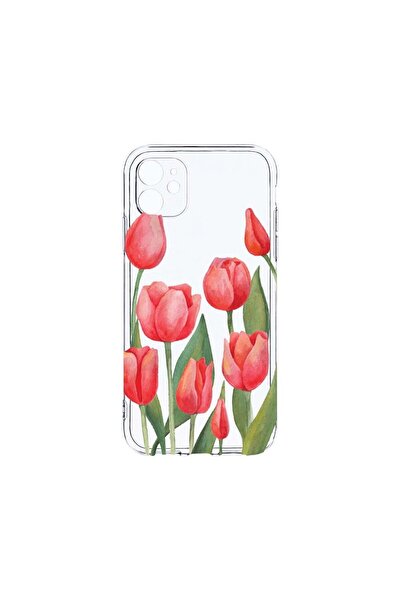 bestcase Διαφανής Θήκη Σιλικόνης 2MM, Συμβατή με Apple iPhone 12 Mini, Κόκκιν...