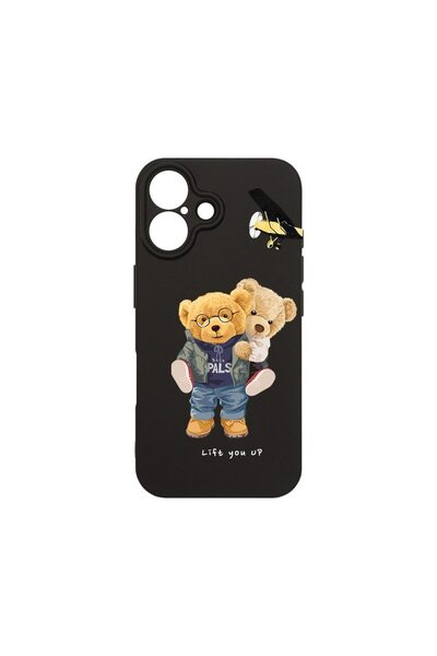 bestcase Θήκη για Apple iPhone 16 Plus, Λεπτή Premium Σιλικόνη 1.2MM, Αρκουδά...