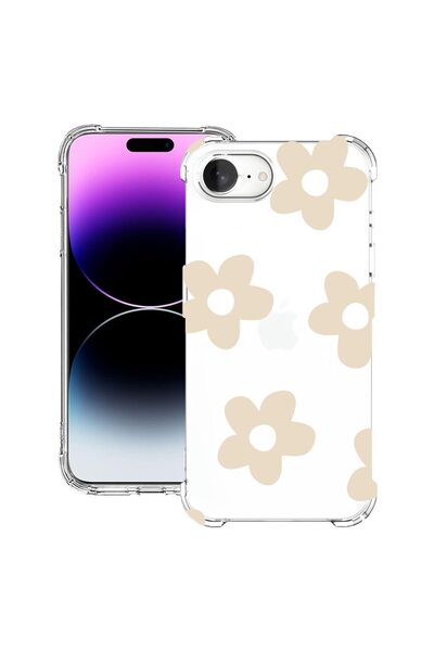 bestcase Husa pentru Apple iPhone 16e, Anti Shock 1.5MM, Retro Daisy, Protect...