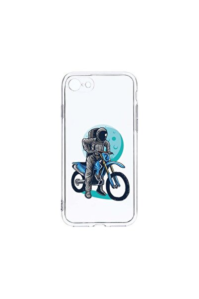 bestcase Διαφανής Θήκη Σιλικόνης 2MM, Συμβατή με Apple iPhone SE 2, Αστροναύτ...