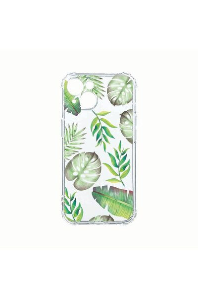 bestcase Husa Anti Shock din silicon, Compatibila Cu Apple iPhone 14, Tropica...