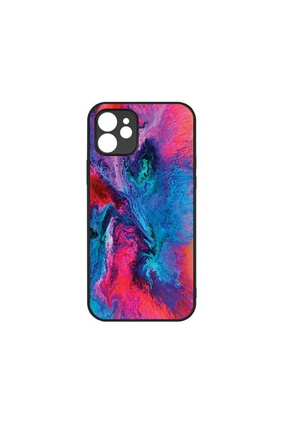 bestcase Husa Slim Glassy, Συμβατό με Apple iPhone 12, Μάρμαρο - Τέχνη ρητίνη...