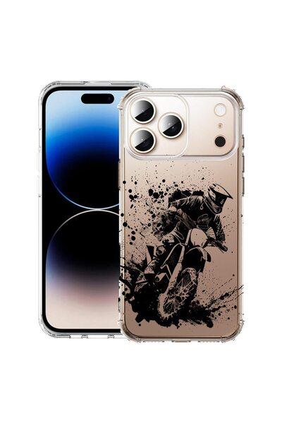 bestcase Husă pentru Apple iPhone 17 Pro cu Design MotoCross, Antișoc, Colțur...