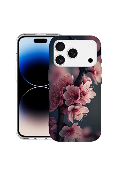 bestcase Husa pentru Apple iPhone 17 Pro cu Design Cherry Blossom, Mag Anti S...