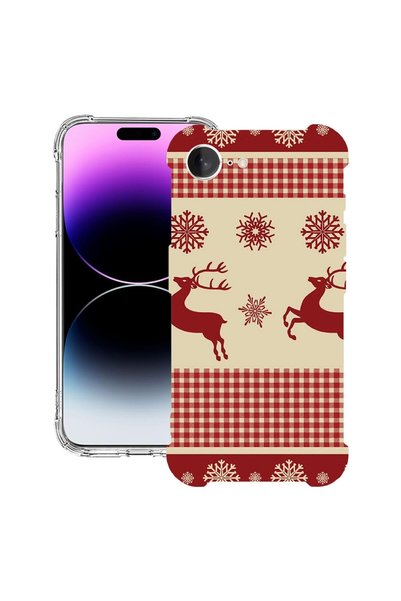 bestcase Husa pentru Apple iPhone 16e, Anti Shock 1.5MM, Xmas Pattern, Protec...