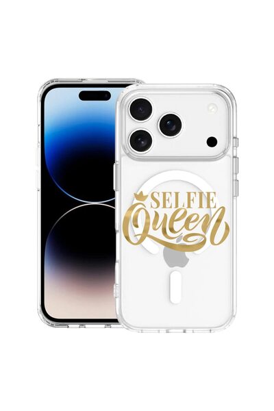 bestcase Husa pentru Apple iPhone 17 Pro cu Design Selfie Queen, Mag Anti Sho...