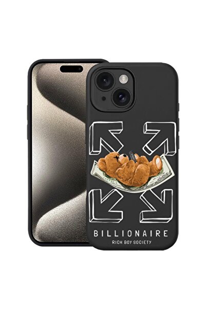 bestcase Θήκη Σιλικόνης Premium για Apple iPhone 15, Billionaire Bear, 166865...