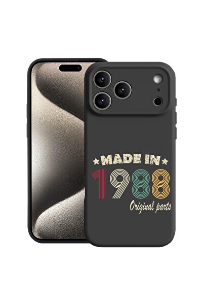 bestcase Θήκη για Apple iPhone 17 Pro Max με Σχέδιο Original Parts 1988, Σιλι...
