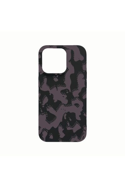 bestcase Θήκη σιλικόνης, Συμβατή με Apple iPhone 14 Pro, Γκρι Καμουφλάζ, ανθε...
