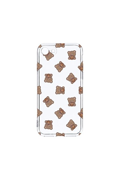 bestcase Husa Clear Silicon 2MM, Compatibila Cu Apple iPhone SE 2, Teddy Bear...
