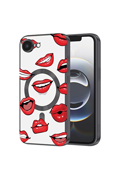 bestcase Luxury MagSafe Case, Compatible with Apple iPhone 16e, Smiling Lips ...