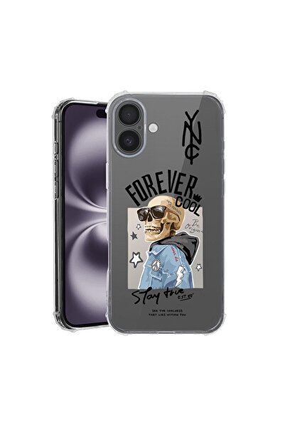 bestcase Husa pentru Apple iPhone 16, Anti Shock 1.5MM, Forever Cool Skeleton...
