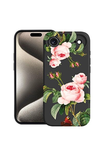 bestcase Husă pentru Apple iPhone 17 Air cu Design Trandafir, Silicon Premium...