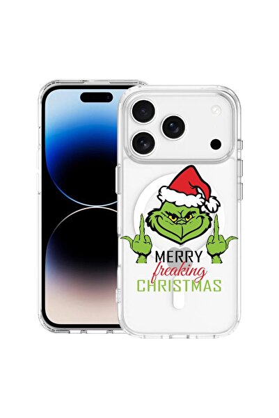 bestcase Husă pentru Apple iPhone 17 Pro Max cu Design Grinches - Crăciun Fer...